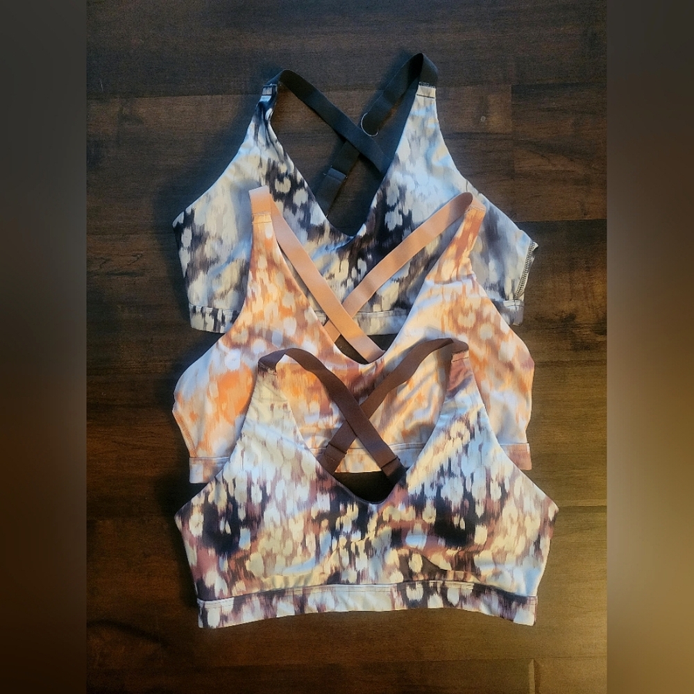 (Three) NWOT Offline by Aerie Shine Strappy Back Sports Bras Size Large